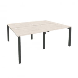 Рабочая станция на П-образном м/к ОНИКС О.МП-Д.РС-4.1.8 Денвер Светлый/Антрацит / ONIX O.MP-D.RS-4.1.8