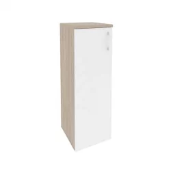 Шкаф средний узкий левый ОНИКС О.СУ-2.3(Л) Дуб Аттик/Белый / ONIX O.SU-2.3(L)