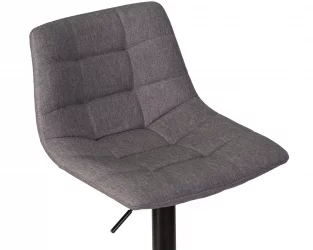 Стул барный ДОБРИН ТАИЛОР БЛАCК Серая ткань 188-55 / DOBRIN TAILOR BLACK