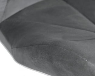 Стул барный ДОБРИН БАРНИ БЛАCК (серый велюр (МДЖ9-75)) 2 шт / DOBRIN BARNY BLACK (MJ9-75))