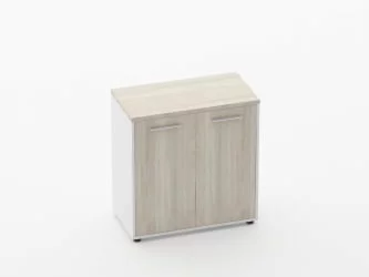 Шкаф 1 широкий закрытый Дека 10.08.111 Дуб Сантана светлый/Белый / Deka