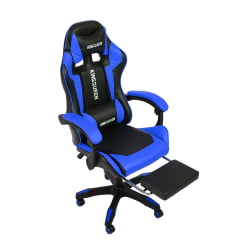 Геймерское кресло 1206 КИНГКУЕЕН цвет черный/синий с массажем 1206-блаcк-блуе-масс / KINGQUEEN 1206-black-blue-mass