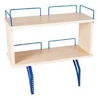 Полка задняя двухъярусная Полка_зз 1/750 (Полка_зз 7/750) Яблоня Синий / Polka_zz (Polka_zz