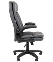 Кресло офисное CХАИРМАН 533 экокожа Серый / CHAIRMAN