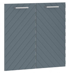 Двери низкие Торр ЛУКС ТЛЛД 42-2 Серо-голубые / Torr LUX TLLD