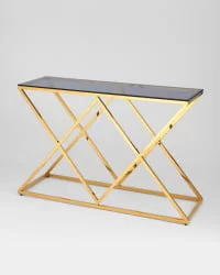 Консоль ИНСИГНИЯ 120кс40 Золото стекло смоке / 120x40 smoke