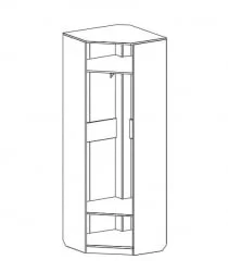 Угловой шкаф угловой Элана Дуб Сонома