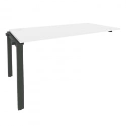 Наборный элемент рабочей станции на П-образном м/к ОНИКС О.МП-1.НРС-4.8 Белый Бриллиант/Антрацит / ONIX O.MP-1.NRS-4.8