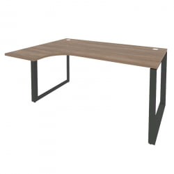 Стол эргономичный левый на О-образном м/к ОНИКС О.МО-СА-4Л Дуб Аризона/Антрацит / ONIX O.MO-SA-4L