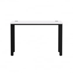 Стол прямой на металлокаркасе, опоры 90 гр Еверпроф ЕВО 254С006 Белый Черный / Everprof EVO 254S006