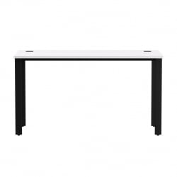 Стол прямой на металлокаркасе, опоры 90 гр Еверпроф ЕВО 254С007 Белый Черный / Everprof EVO 254S007