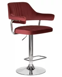 Стул барный ДОБРИН CХАРЛЙ Винный велюр МДЖ9-35 / DOBRIN CHARLY MJ9-35