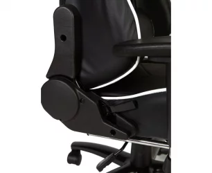 Игровое кресло Лотус ГТС РФ-8066Ф Черный/Белый / Lotus GTS RF-8066F