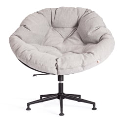 Кресло CЛОУДЕ рогожка/металл, 97х98х90-96см, серо-бежевый, 3М 16/2 / CLOUDE 3M