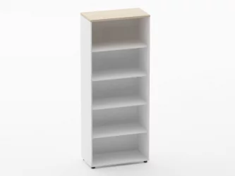 Шкаф 4 широкий открытый Дека 10.19.101 Туя/Белый / Deka