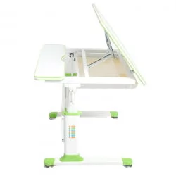 Парта растущая РИФФОРМА Комфорт-80 Белый Зеленый / RIFFORMA Comfort-80