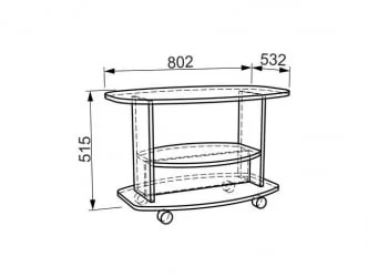 Стол в гостиную Лидер модуль 01 Венге