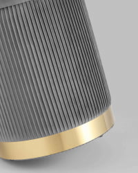 Банкетка Шарлотта с ящиком велюр Серый