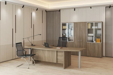 Стол руководителя Винг ВН.101.ОД Дуб темный / Wing WN.101.OD