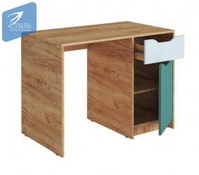 Стол письменный РИCХ СП-001 Миндаль/Глиняный серый/дуб крафт золотой / RICH