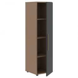 Шкаф-колонка с глухой средней дверью (правый) ВЕЛИОН ВМCС 40.1 Р Яшма черный Кобра / VELION VMCS R