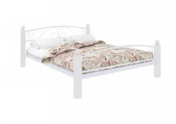 Кровать Вероника Лукс Плус 1200х1900 Белая / Lux Plus