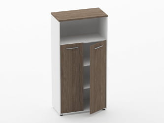 Шкаф 3 широкий закрытый с нишей Дека 10.16.131 Дуб Верцаска/Белый / Deka