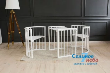 Люлька для новорожденных Меррй Хаппй 01 Белая / Merry Happy