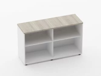 Тумба открытая Дека 9.01.125 Дуб Сантана светлый/Белый / Deka