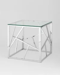 Журнальный столик АРТ ДЕКО 55кс55 Серебро / 55x55