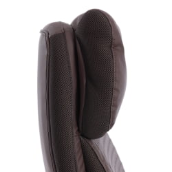 Кресло руководителя Чиеф металБЛ кож/зам/ткань, коричневый/коричневый стеганный, 36-36/36-36 стеганный/ТВ-24 / Chief metalBL стеганный/TW-24