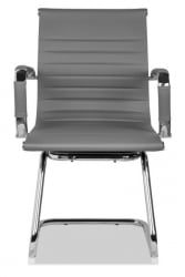 Кресло для посетителей CЛГ-620 ЛКСХ-C Грей / CLG-620 LXH-C Grey