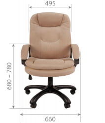 Кресло руководителя CХАИРМАН ДОМ (Хоме) 668 Бежевый / CHAIRMAN (Home)