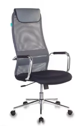 Кресло руководителя Бюрократ КБ-9Н/ДГ/ТВ-12 Серый ТВ-01 ТВ-11 / KB-9N/DG/TW-12 TW-01 TW-11