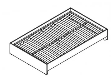 Кровать без изголовья КБВ 2016 Белый / KBW