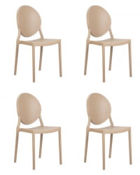 Стул обеденный ДОБРИН АЛБЕРТ (цвет бежевый) 4 шт / DOBRIN ALBERT
