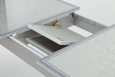 Стол обеденный Чикаго КЗ(6191) серый,завитки серые