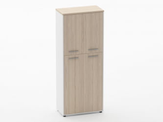 Шкаф 4 широкий закрытый, 4 двери Дека 10.19.141 Туя/Белый / Deka