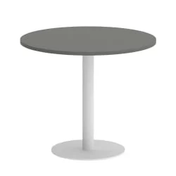 Стол журнальный круглый ХОМЕ ОФФИCЕ ВР.СП-5-90.1 Металлик/Белый металл / HOME OFFICE VR.SP-5-90.1