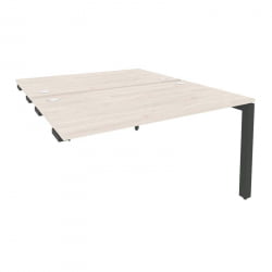 Стол-приставка двойной на П-образном м/к к опорным элем. ОНИКС О.МП-Д.СПР-3.8 Денвер Светлый/Антрацит / ONIX O.MP-D.SPR-3.8