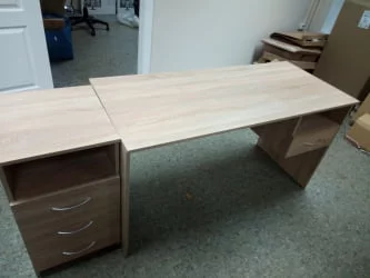 Стол для персонала С-1400 (Дуб Cонома светлый) / S-1400 Cонома