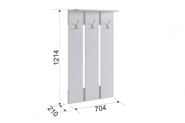 Вешалка Реал 1 ПР-0029 белый / PR-0029