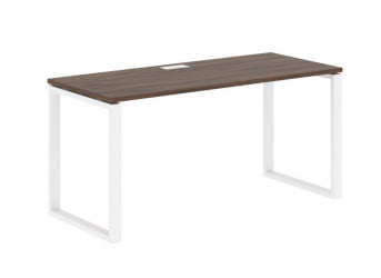 Стол письменный ЕДИС ЕКСТ 1567 Дуб Денвер темный Белый / EDIS EQST