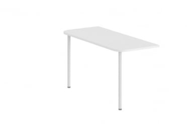 Приставка для стола на двух опорах Сигма СГ.446.ВХ Белая / Sigma SG.446.WH
