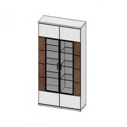 Шкаф для посуды в гостиную Корано Бм.Кор-12 ольха