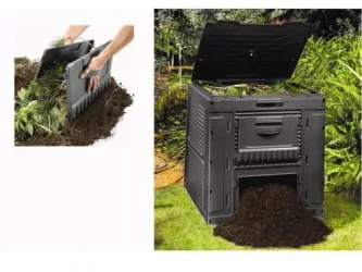 Компостеры Е-CОМПОСТЕР ВИТХ БАСЕ 470 Л / E-COMPOSTER WITH BASE L