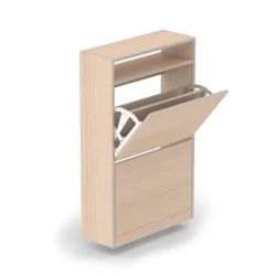 Тумба для обуви 2-х уровневая Дуб молочный