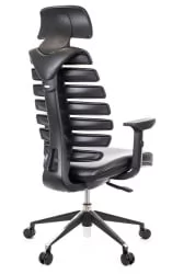 Эргономичное кресло Ерго Блаcк экокожа Черный / Ergo Black