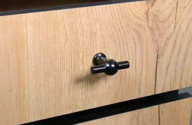 Узкий шкаф в прихожую Берген 3 Дуб Крафт Золотой Черный