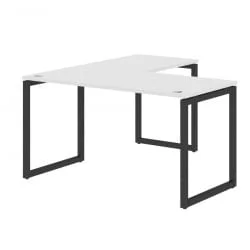 Стол угловой правый КСТЕН-К КСКCТ 1415 Р Белый Антрацит / XTEN-Q XQCT R